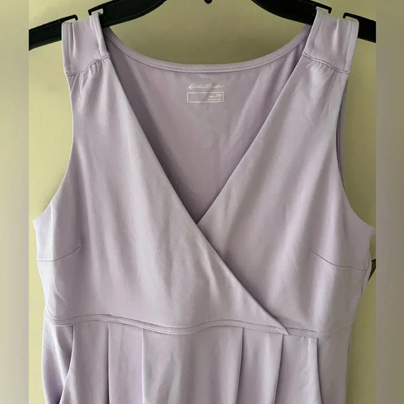 NWT Eddie Bauer aster crossover lilac purple dress sleeveless - Picture 5 of 9